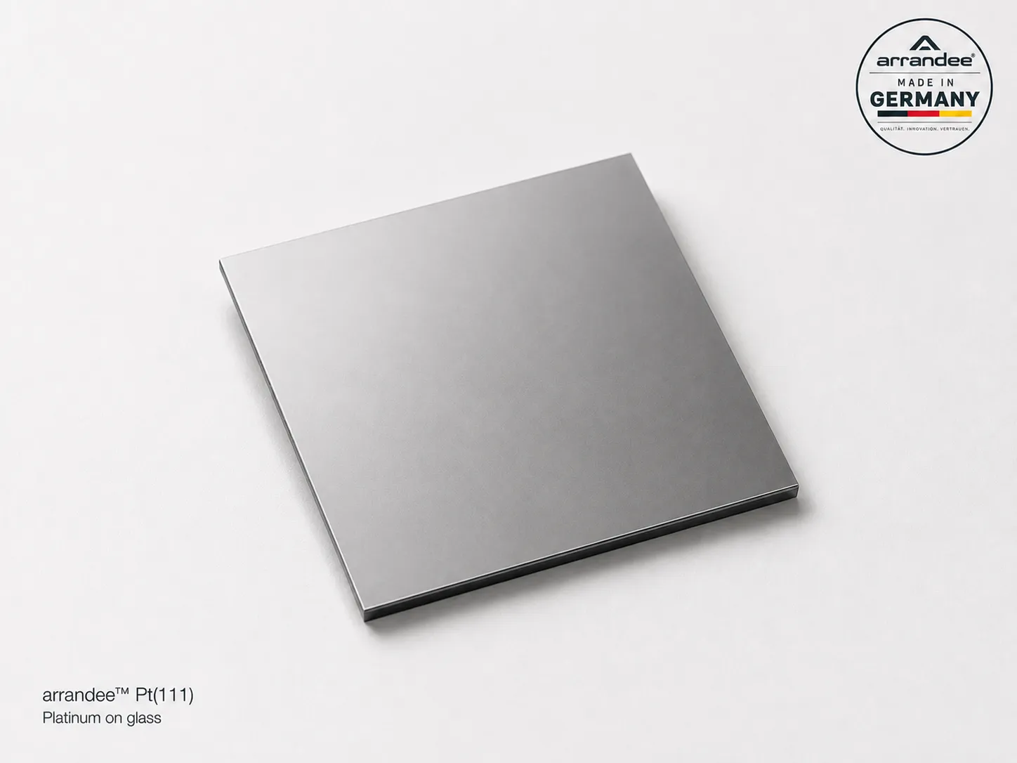 arrandee platinum-coated substrate on borosilicate glass